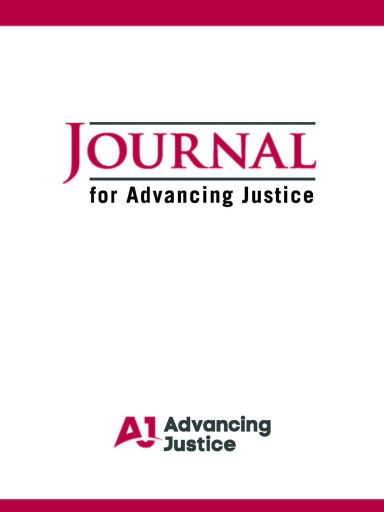 Announcing the Journal for Advancing Justice
